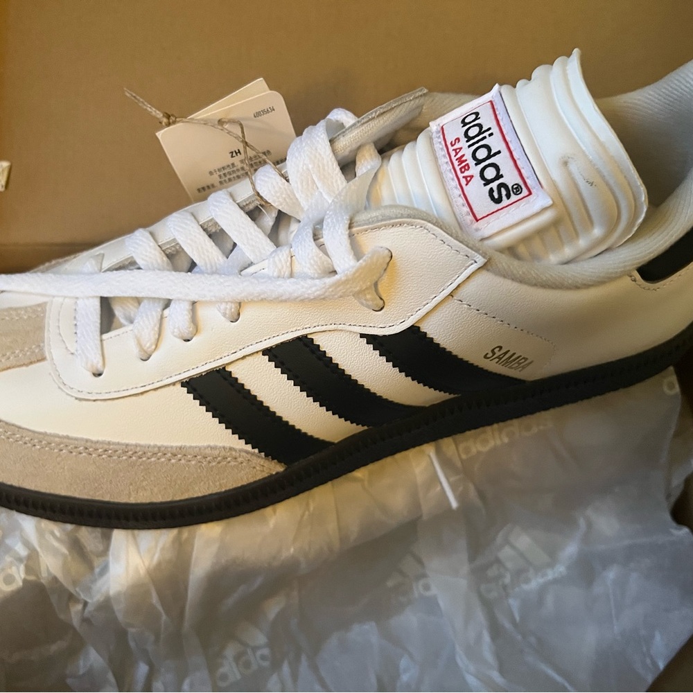 samba adidas classic white shoes